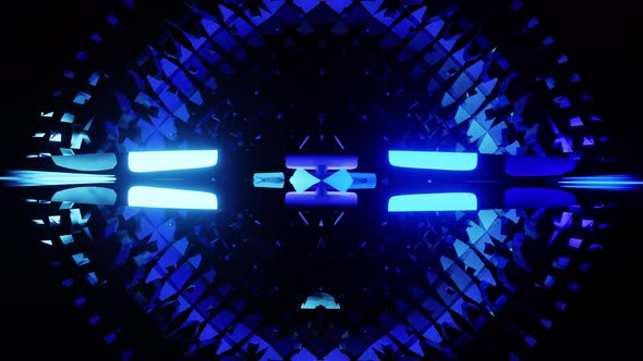 Blue Particle Perfect Vj Loop Of The Party Equalizer For Background 4K alt