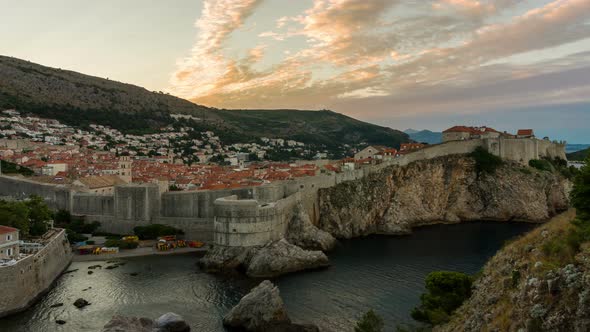 Time Lapse of Dubrovnik Old Town in Croatia alt