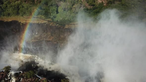 The Victoria Falls at the Border of Zimbabwe and Zambia in Africa. The Great Victoria Falls One of t alt