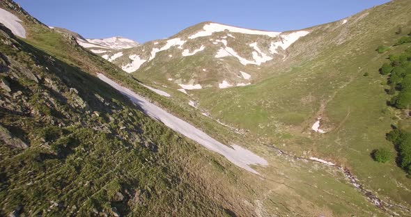 Low Flight in a Mountain Valley