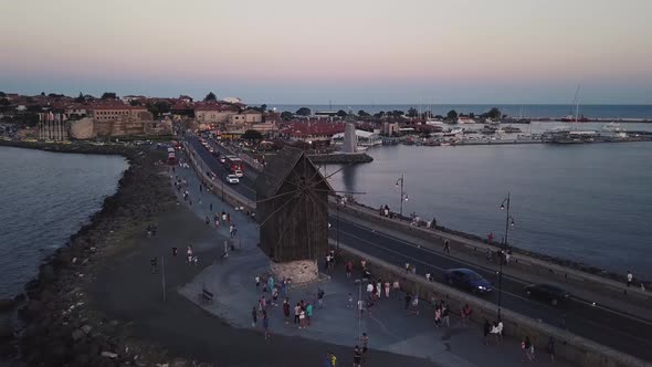 Drone Footage in Nessebar old town alt