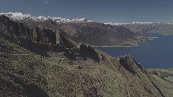 Southern Alps aerial panorama