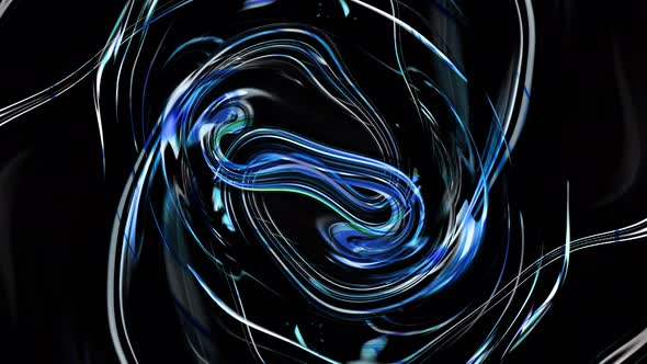 Abstract Glossy Twirl Motion Animated Background alt