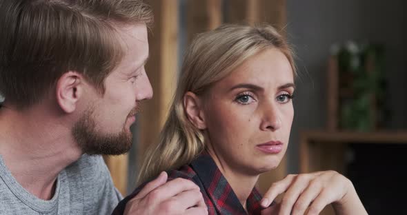 Closeup Unhappy Woman Crying Feeling Stress Depression Loneliness Medical Health Trouble alt