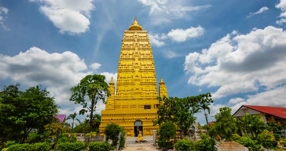 Bodh Gaya Golden Pagoda  India