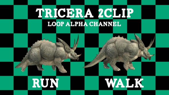 Dinosau Tricera 2 Clip Loop