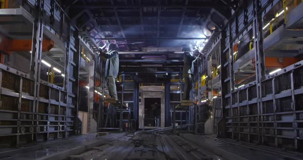Welders Are Working at the Plant alt