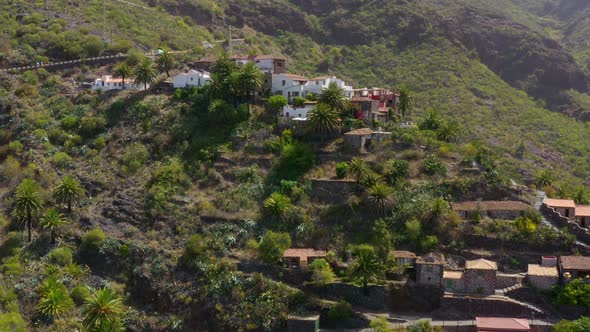 Aerial view of Masca Valley in Tenerife alt