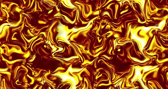 Abstract liquid gold waving. molten gold waving 4k resolution video _03 alt
