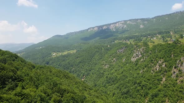 Mountains of Tara River Canyon in Durmitor Montenegro