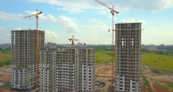 Residental Highrise Buildings Under Construction