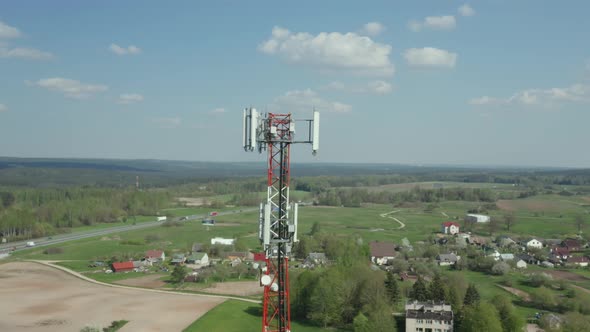 GSM Cell Tower Transmitting Radio Signals