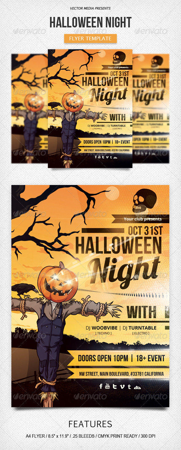 Halloween Night - Flyer