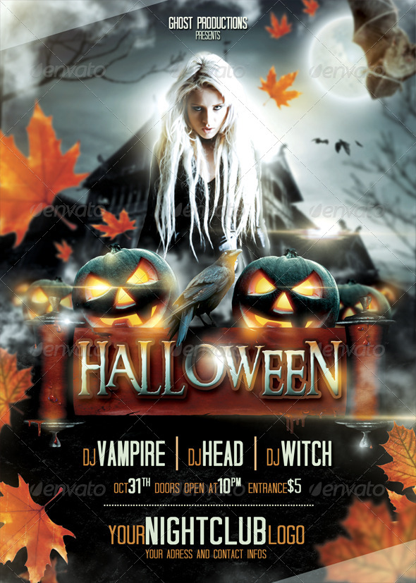 halloween flyer by qbmix graphicriver ghost halloween flyer