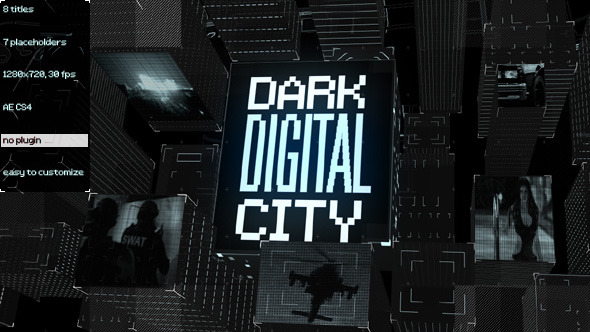 Dark Digital City - VideoHive 5685623