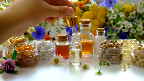 Herbal Tinctures Homeopathy with Medicinal Herbs alt