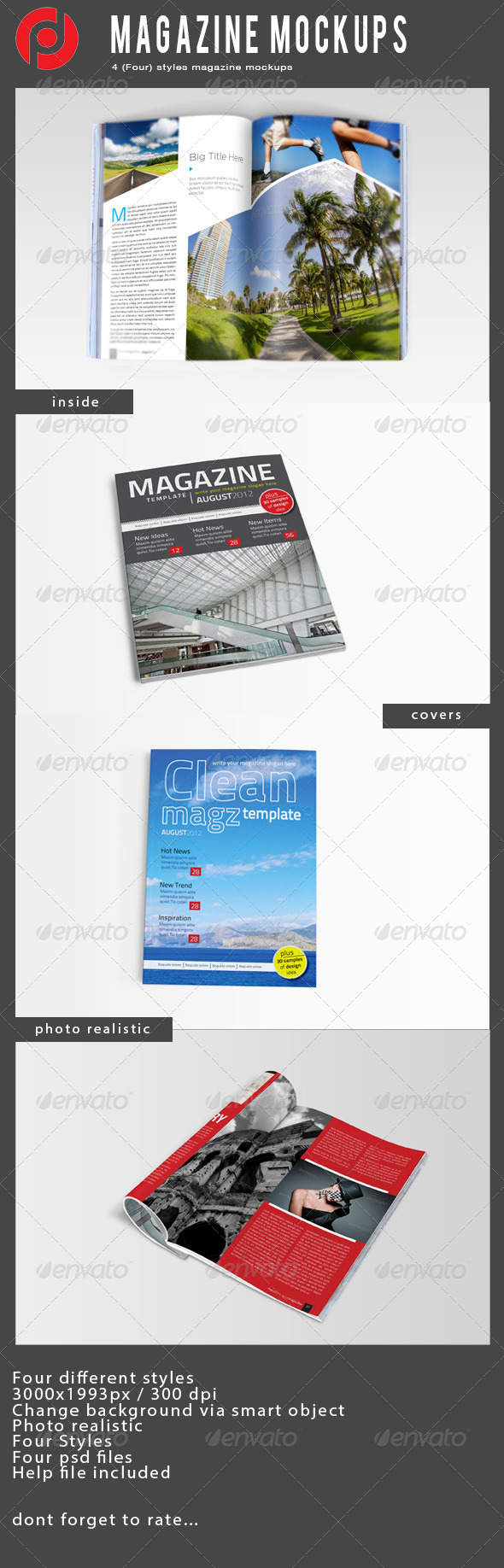 Magazine Mock-Ups - Magazines Print