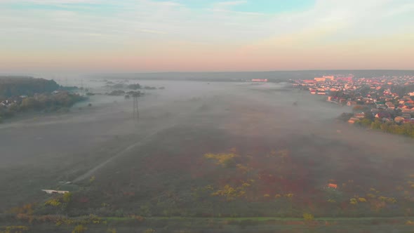Fog Over The Field Aerial alt