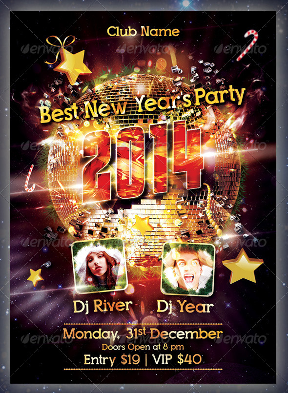 New Year Party Flyer - Events Flyers