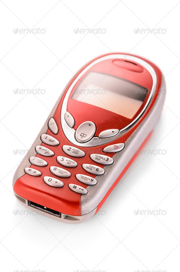 old cell phone - Stock Photo - Images