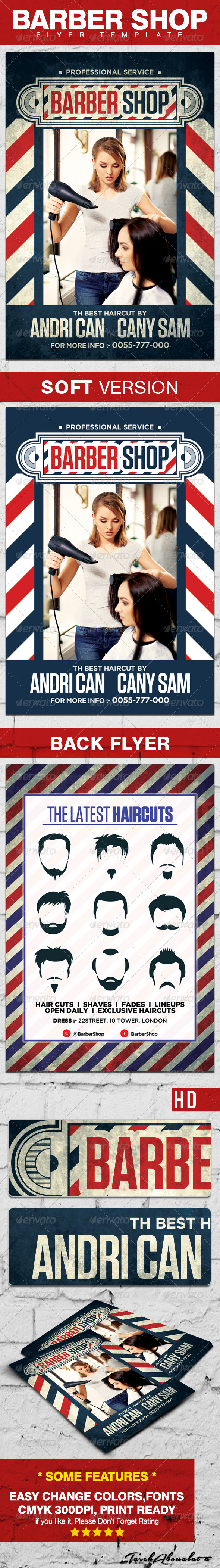 BarberShop Flyer Template - Corporate Flyers