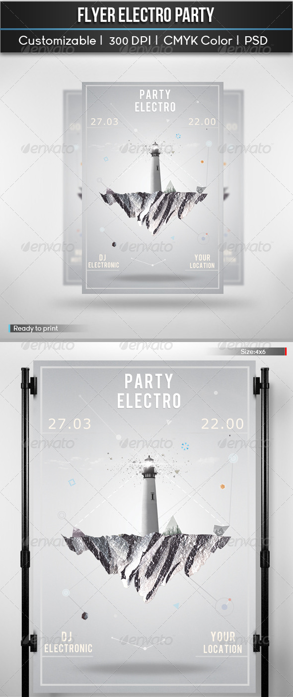 Flyer Electro Party - Clubs & Parties Events