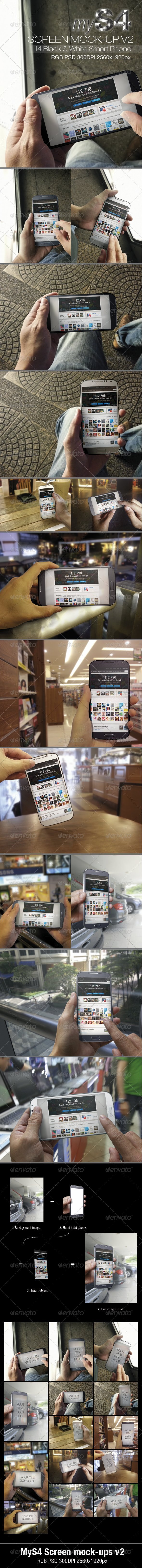 MyS4 Screen Mock-ups v2 - Mobile Displays