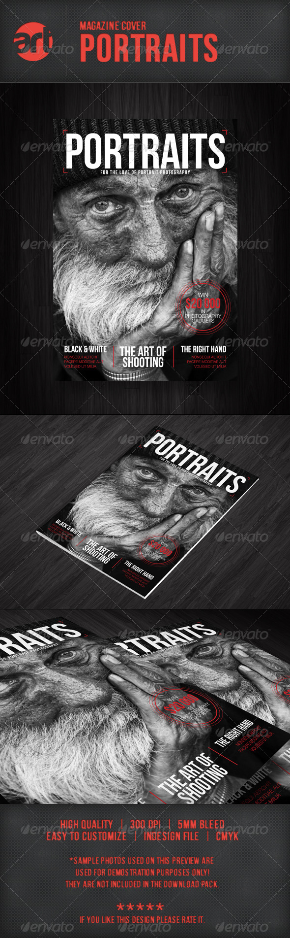 Mag Cover - Portraits - Magazines Print Templates