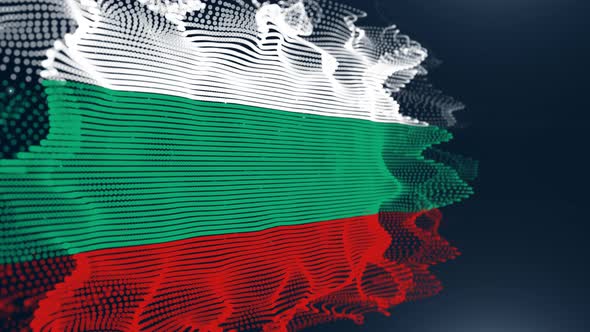 Bulgaria Particle Flag