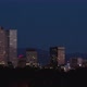 Denver Skyline Skyscrapers Smooth Sunrise Time Lapse Zoom Out - VideoHive Item for Sale