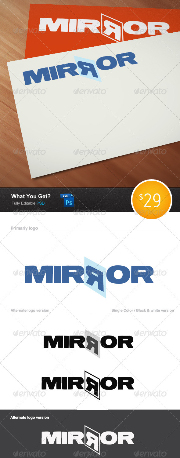 Mirror Logo Template - Objects Logo Templates