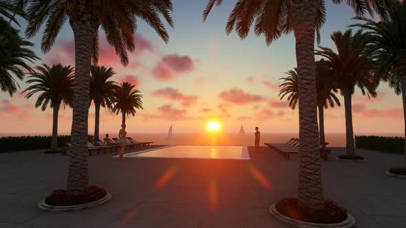 Lovely Landscape At Sunset alt