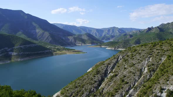 Nature Vardar River in tranquil idyllic scene, Matka Canyon, Macedonia