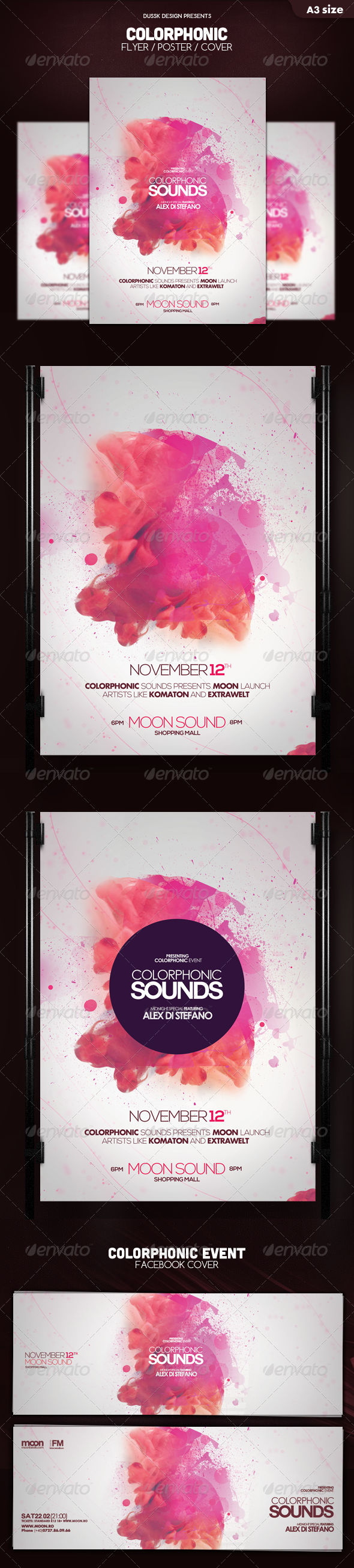 Colorphonic Poster Flyer - Clubs & Parties Events