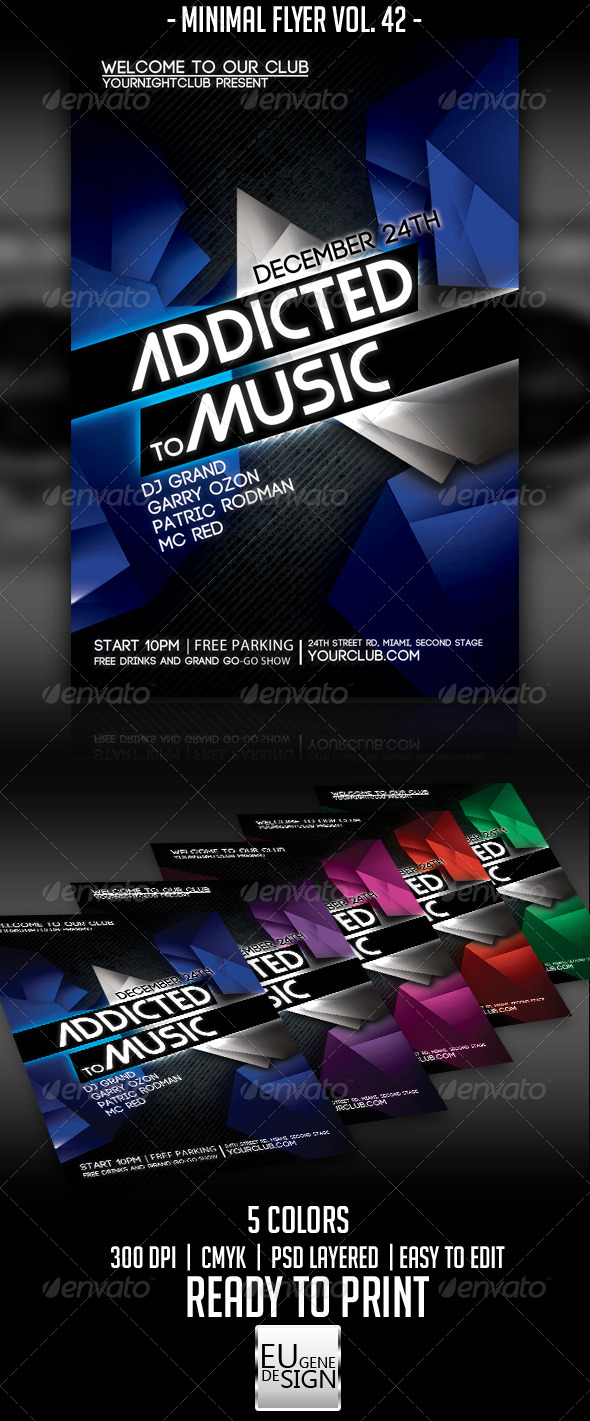 Minimal Flyer Vol. 42 - Clubs & Parties Events