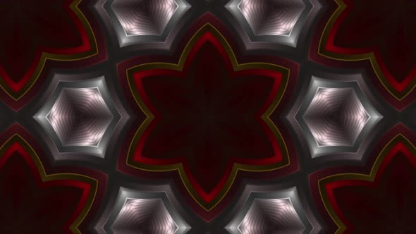 Abstract Colorful Looped Kaleidoscope