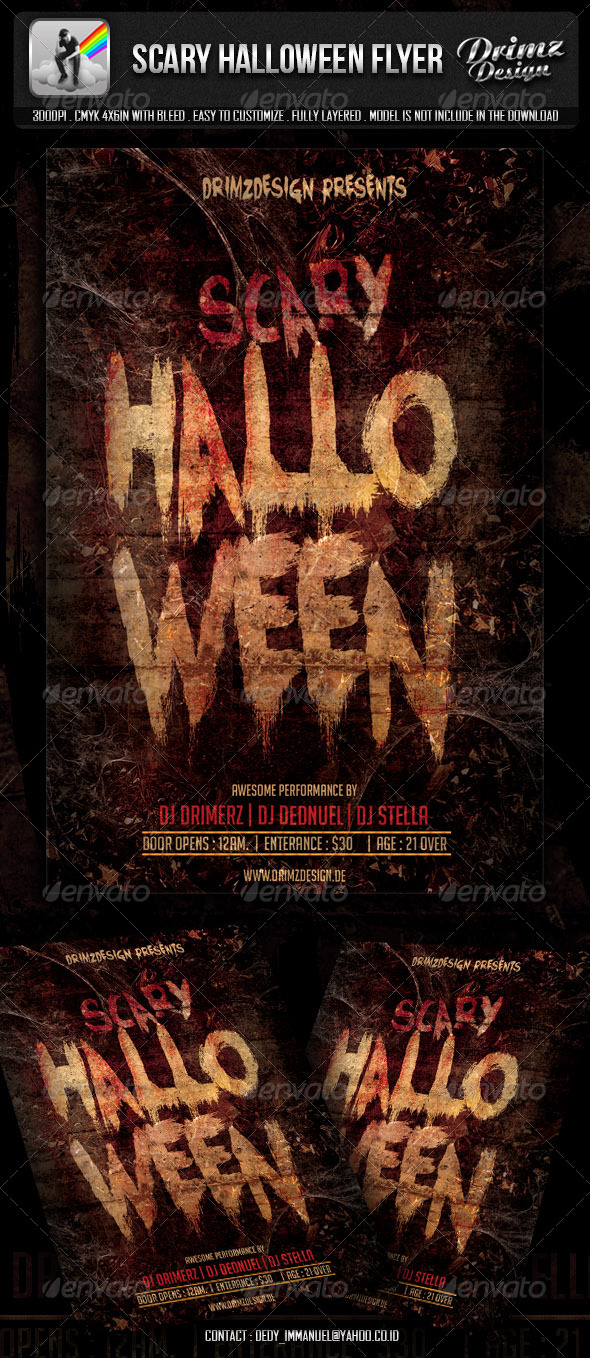 Scary Halloween Flyer - Events Flyers