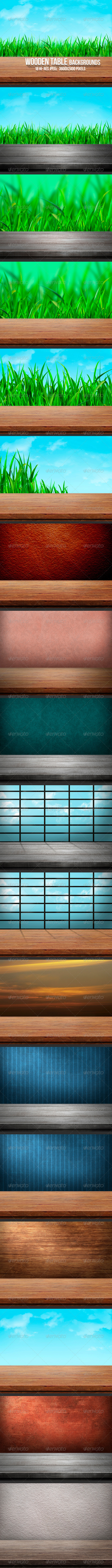 Wooden Table Backgrounds - Backgrounds Graphics