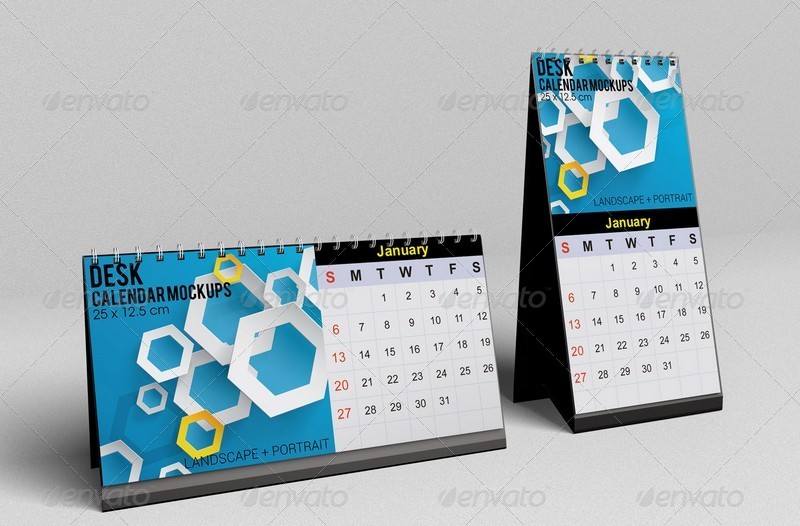 Desk Calendar Mockups By Kongkow Graphicriver 01 Desk Calender Mockups Jpg