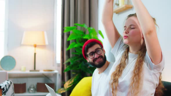 Closeup To the Camera Good Looking Couple alt