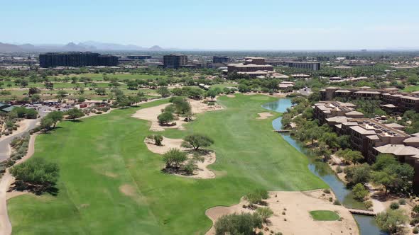 Desert Golf Course Aerial