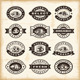 Vintage Organic Farming Stamps Set, Vectors | GraphicRiver