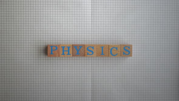 Physics Wooden Letters Stop Motion