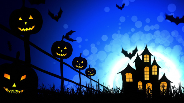 Halloween Castle Pumpkins alt