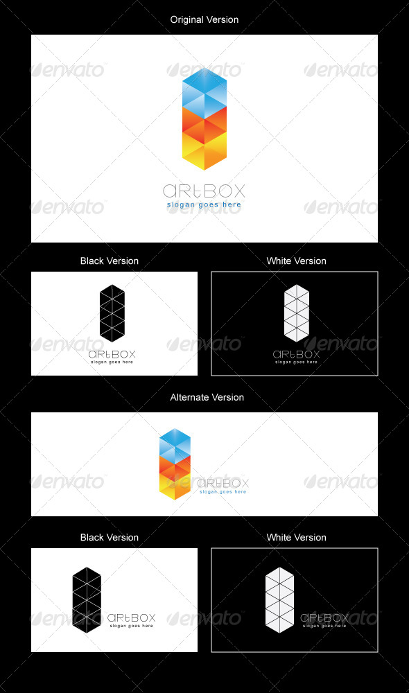 ArtBox Logo Design - 3d Abstract