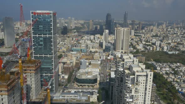 Tall buildings in Tel Aviv, Israel