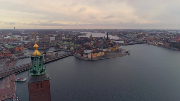 Aerial View of Stockholm City