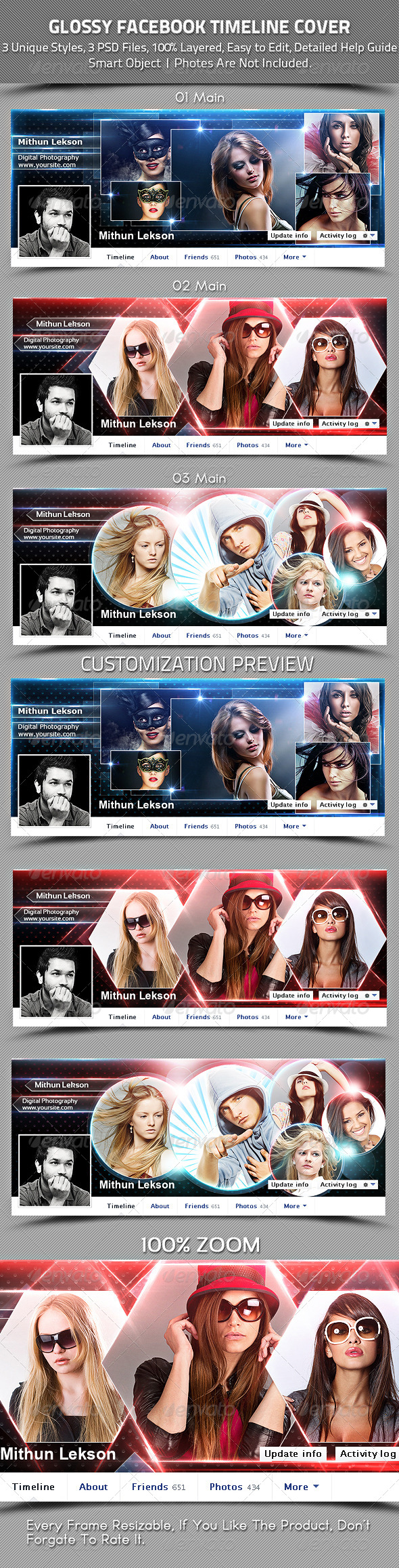Glossy Facebook Timeline Cover - Facebook Timeline Covers Social Media