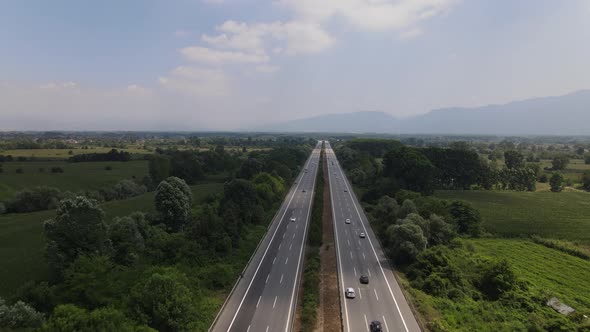 Aerial Drone Hyperlapse Traffic alt