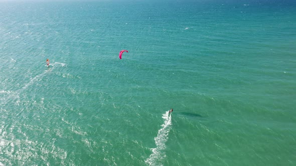 Sand dunes mountains and rain water lagoons at northeast brazilian paradise. alt